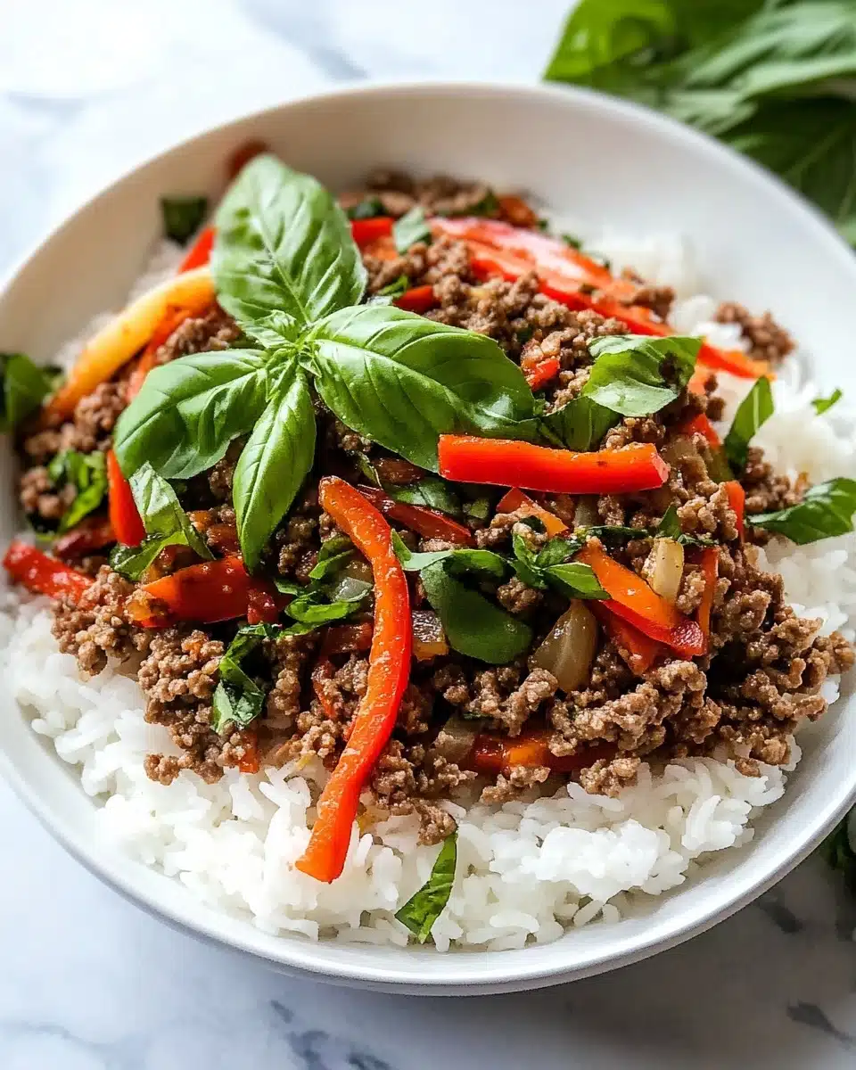 Thai Basil Beef Recipe - Recipe Image