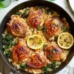 One Pot Lemon Chicken and Orzo Recipe
