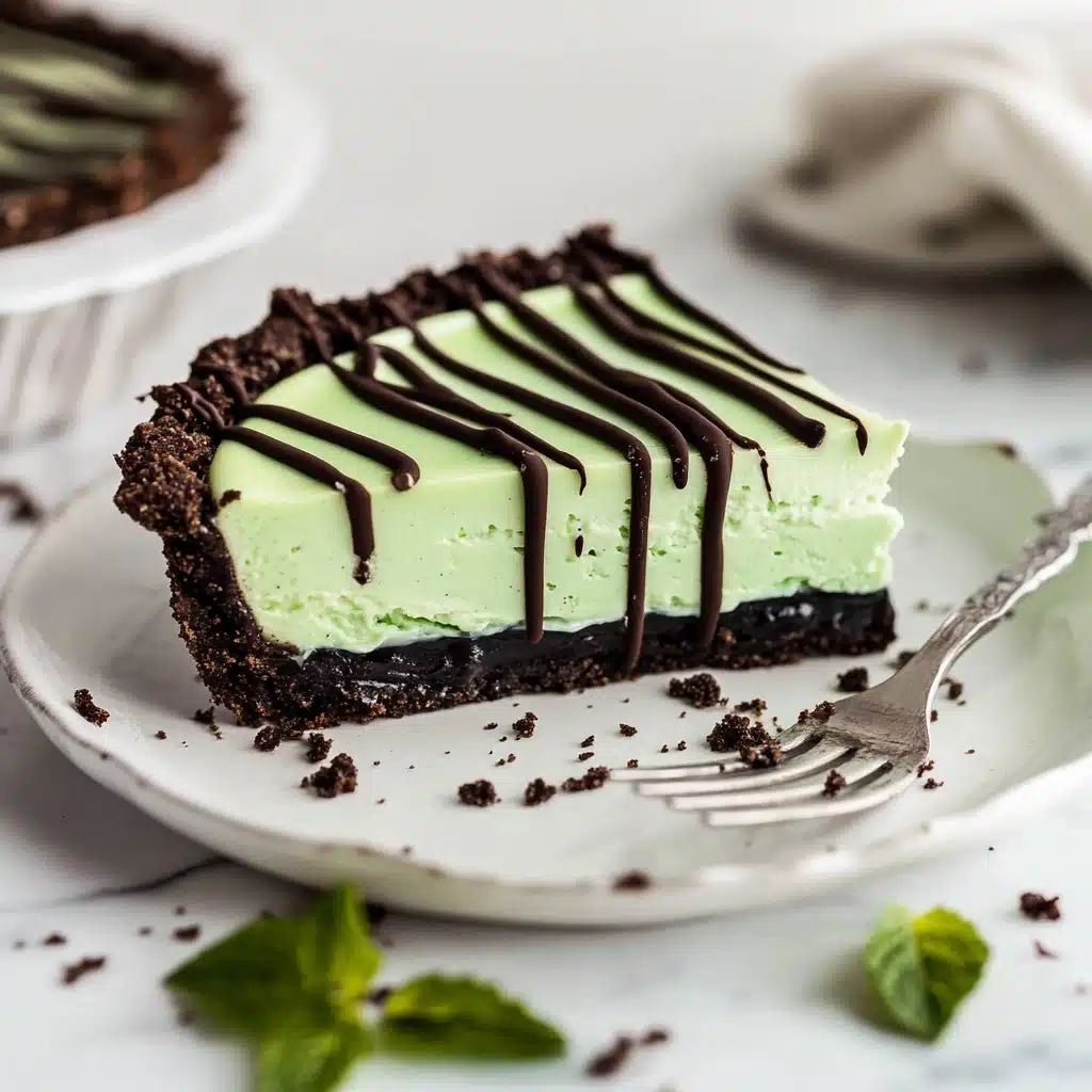No Bake Mint Chocolate Pie Recipe - Recipe Image