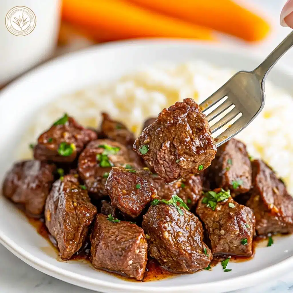 Air Fryer Garlic Butter Steak Bites Recipe - Recipe Image
