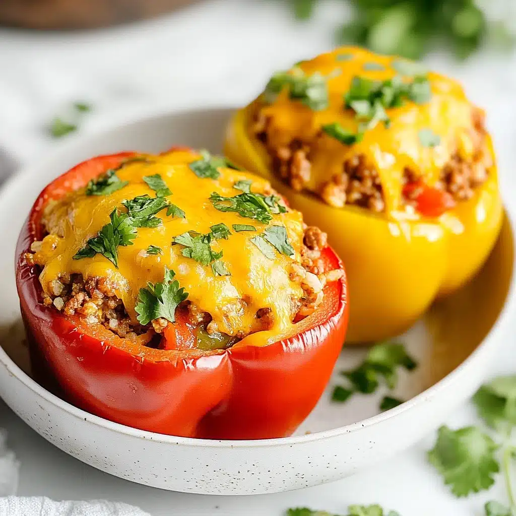 Instant Pot Stuffed Peppers with Ground Beef Recipe - Recipe Image