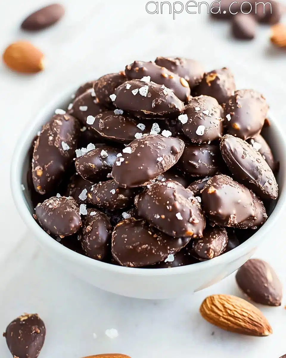 Dark Chocolate Sea Salt Almonds Recipe
