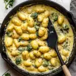 Creamy Lemon Pesto Gnocchi with Broccoli Recipe