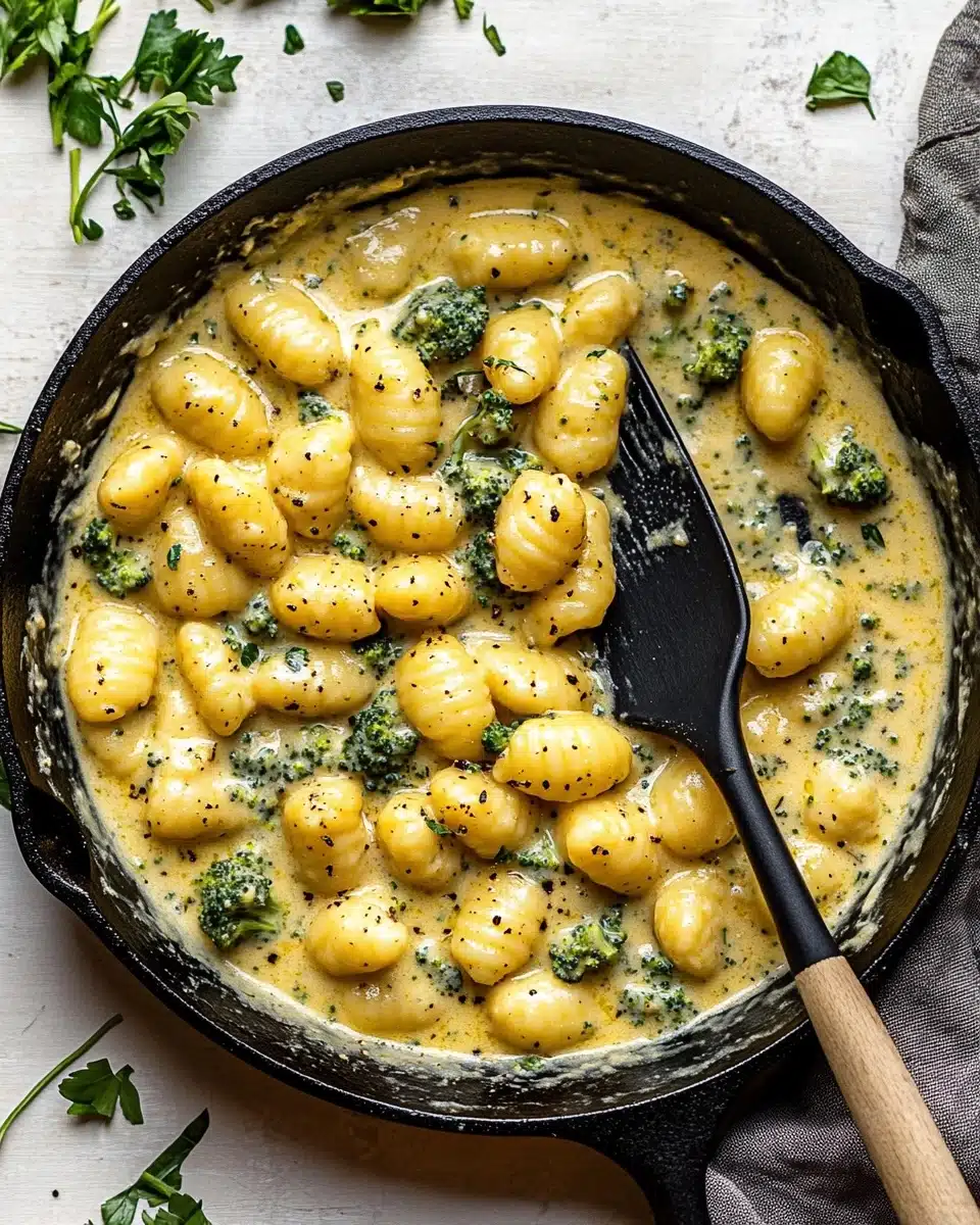 Creamy Lemon Pesto Gnocchi with Broccoli Recipe