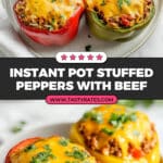 Instant Pot Stuffed Peppers with Ground Beef Recipe