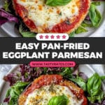 Pan-Fried Eggplant with Mozzarella and Marinara Recipe