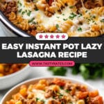 Instant Pot Lazy Lasagna Recipe