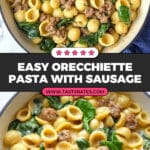 Orecchiette Pasta with Sausage Recipe