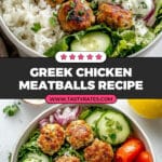 Greek Chicken Meatballs Recipe