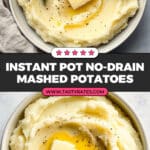 No Drain Instant Pot Mashed Potatoes Recipe