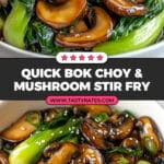 Bok Choy and Mushroom Stir Fry Recipe