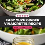 Yuzu Vinaigrette Salad Dressing with Ginger and Honey Recipe