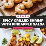 Spicy Grilled Shrimp w/ Pineapple Sauce Recipe