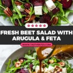 Beet Salad with Arugula and Balsamic Vinaigrette Recipe