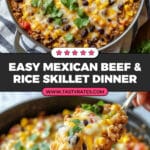 Mexican Beef and Rice Skillet Recipe