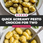 Creamy Pesto Gnocchi for Two Recipe