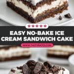 No Bake Ice Cream Sandwich Cake Recipe