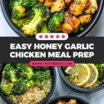 Honey Garlic Chicken Meal Prep Recipe