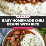 Chili Beans with Rice Recipe