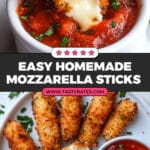 Homemade Mozzarella Sticks Recipe