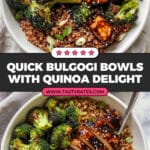 Bulgogi Bowls with Quinoa and Roasted Broccoli Recipe