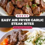 Air Fryer Garlic Butter Steak Bites Recipe