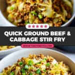 Ground Beef and Cabbage Stir Fry Recipe