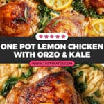 One Pot Lemon Chicken and Orzo Recipe