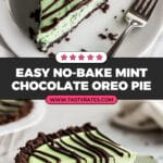 No Bake Mint Chocolate Pie Recipe