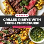 Grilled Ribeye with Chimichurri Sauce Recipe