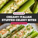 Italian Cream Cheese Stuffed Celery Recipe