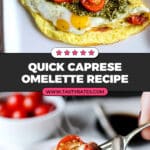 Caprese Omelette Recipe