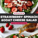Strawberry Spinach Salad with Goat Cheese Recipe