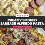 Smoked Sausage Alfredo Pasta Recipe