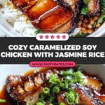 Caramelised Soy Chicken in Garlic Ginger Broth with Rice Recipe