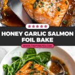 Honey Garlic Salmon Baked in Foil Recipe
