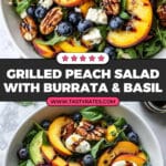 Summer Grilled Peach Salad with Burrata Recipe