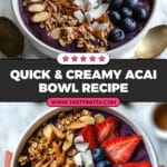 Creamy Acai Bowl Recipe
