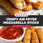 Air Fryer Mozzarella Sticks Recipe