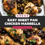 Sheet Pan Chicken Marbella Recipe