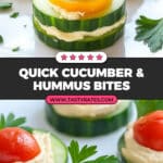 Cucumber and Hummus Bites Recipe