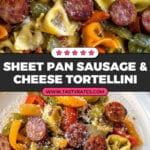 Sheet Pan Smoked Sausage Tortellini Recipe