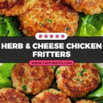 Herb and Cheese Chicken Fritters Recipe