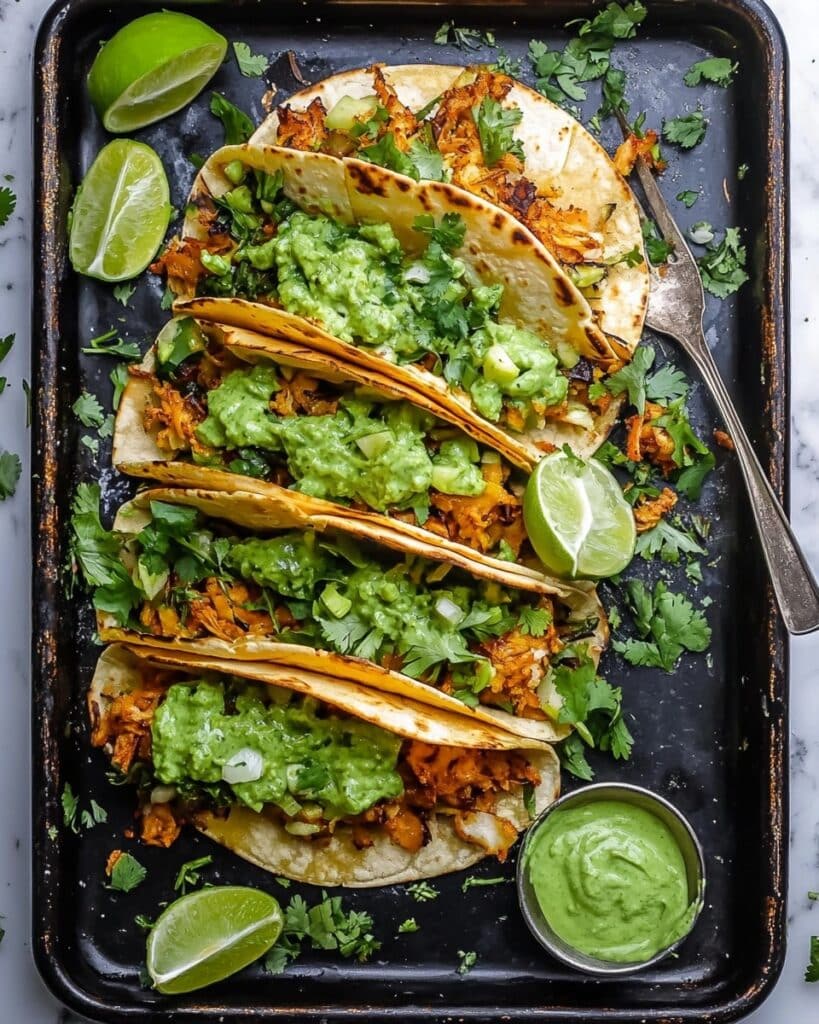 Crispy Poblano Chicken Tacos with Avocado-Jalapeño Salsa Recipe