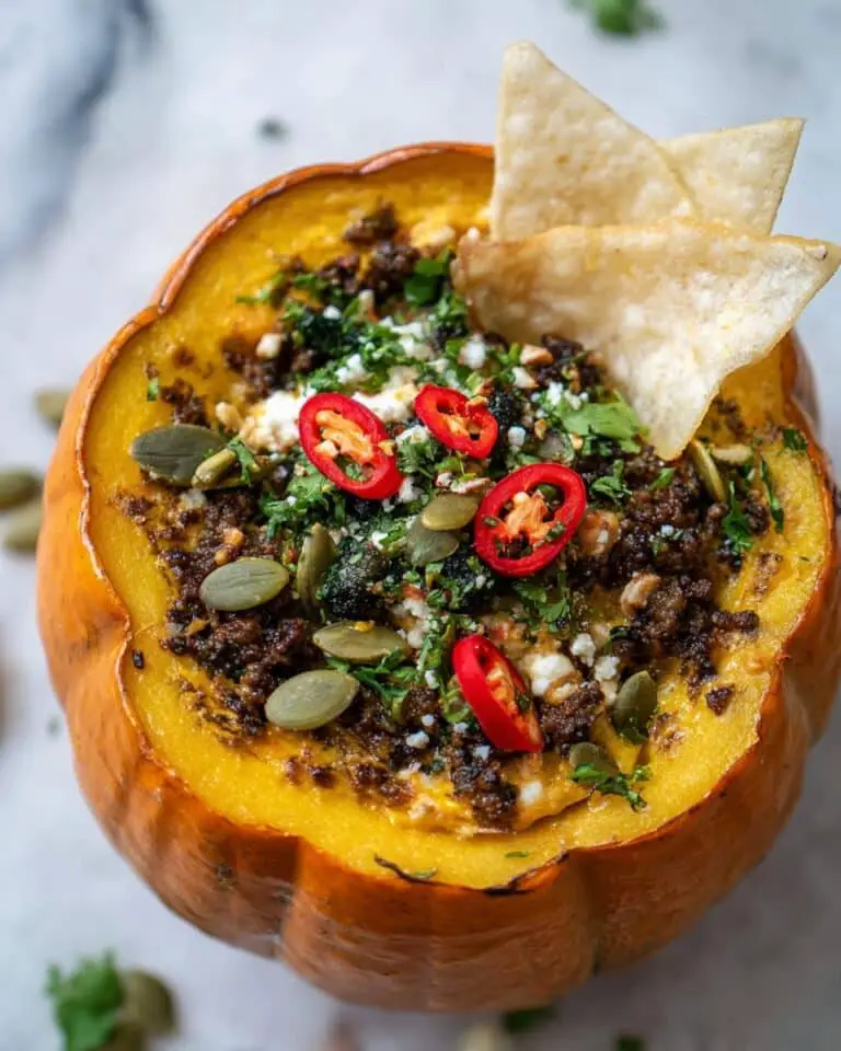Pumpkin Queso Fundido with Chorizo and Pepitas Recipe