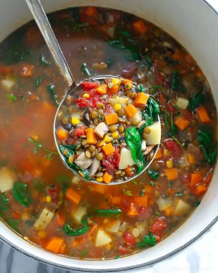Lentil Vegetable Soup (Easy!) Recipe