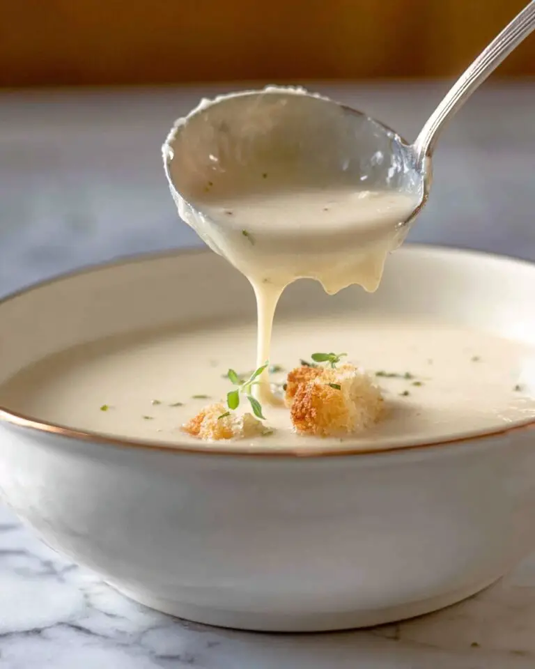 Leek and Potato Soup with Croutons and Chives Recipe