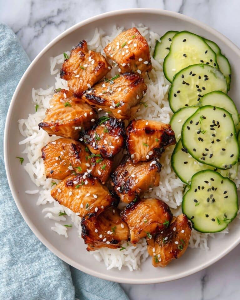 Air Fryer Salmon Bites with Sweet Soy Marinade Recipe