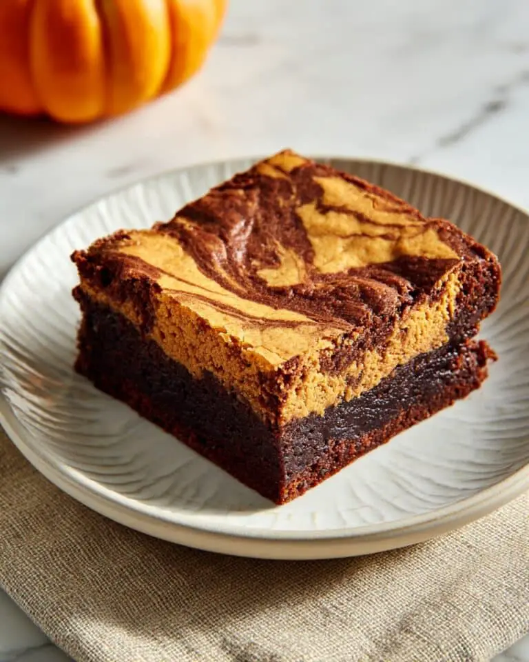 Easy Pumpkin Cheesecake Brownies Recipe