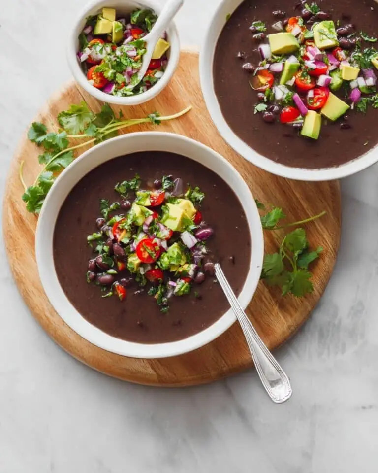 Instant Pot Black Bean Soup with Lime and Cilantro Recipe
